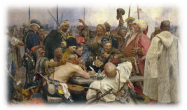 Ilja Jefimowitsch Repin - Reply of the Zaporozhian Cossacks - Yorck.jpg