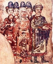 Картинки по запросу миниатюра семья князя святослава ярославича