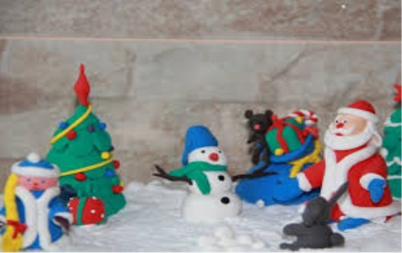 Картинки по запросу ліплення з пластиліну новорічні іграшки