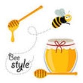 http://st2.depositphotos.com/1169433/6266/v/110/depositphotos_62668679-Bee-honey-and-honey-spoon-in-vector.jpg