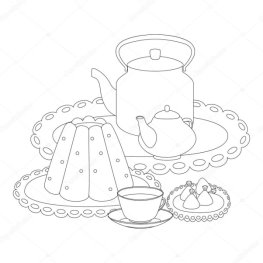 Чайник и чашка - векторные изображения, Чайник и чашка картинки |  Depositphotos