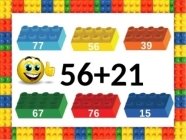 Математика з LEGO (додавання виду 25+43)