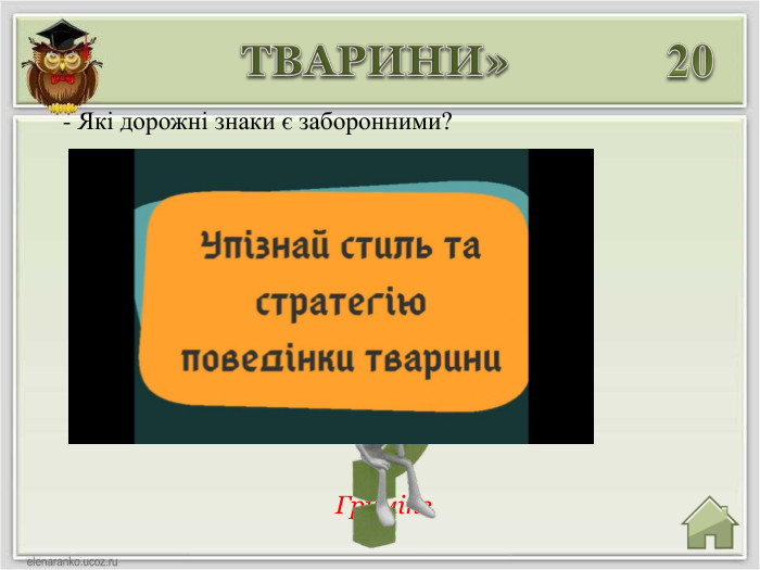 Грумінг 20 ТВАРИНИ»- Які дорожні знаки є заборонними?
