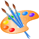 Download Painting Brush With Plate PNG Image with No Background - PNGkey.com