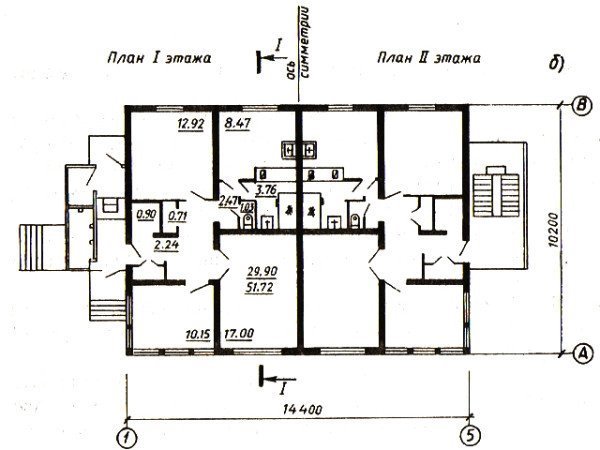 Креслення будинку — фасад і план поверхів