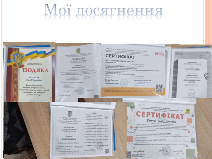 Мої досягнення