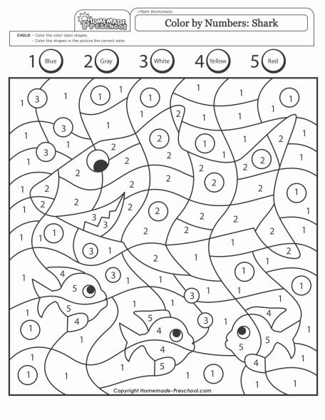 Coloring By Numbers Awesome Pages Color Worksheets For Kindergarten Of  Printable – Approachingtheelephant