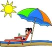 Image result for cartoon sunbathing