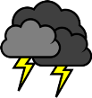 Image result for cartoon thunder and lightning
