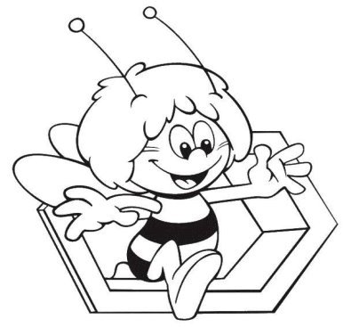 Картинки по запросу дитячі розмальовки бджілки