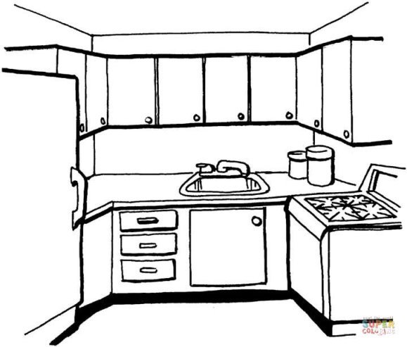 Картинки по запросу кухня розмальовка