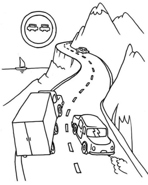 Картинки по запросу водій розмальовка