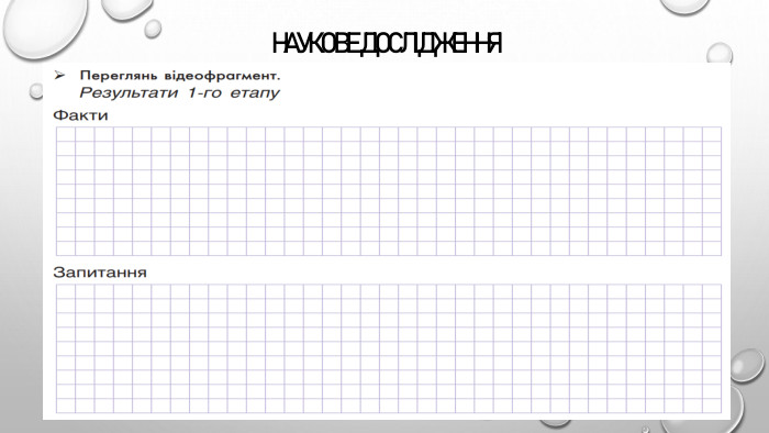 НАУКОВЕ ДОСЛІДЖЕННЯ