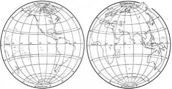 Картинки по запросу карта півкуль океани материки