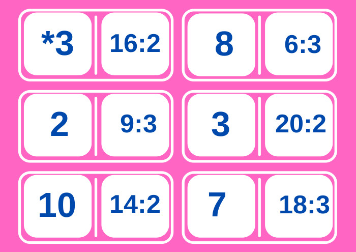 *316:2 8 6:3 2 10 3 720:2 18:3 9:3 14:2