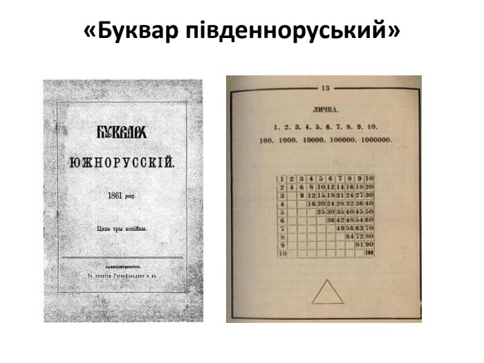 «Буквар південноруський» 