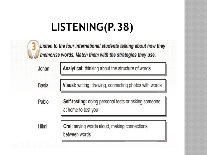 Listening(p.38)