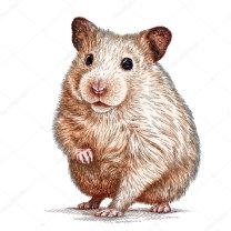 Engrave hamster illustration — Stock Photo © DoubleBubble #88938048