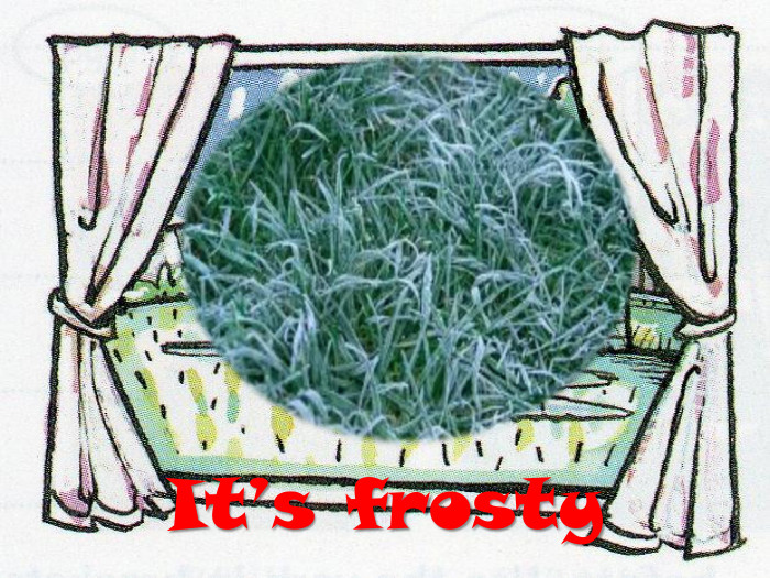 It’s frosty