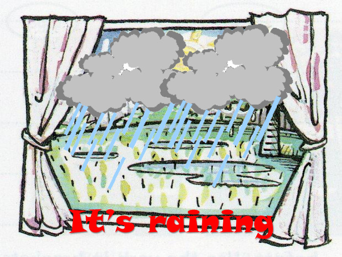 It’s raining