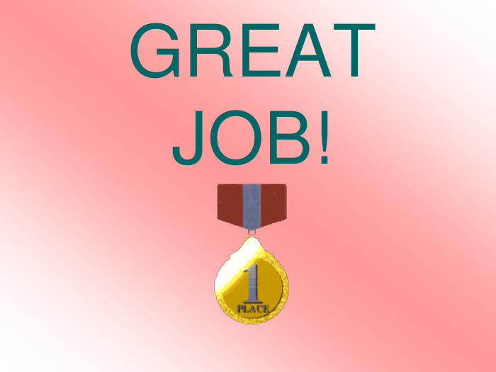 GREAT JOB!