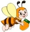 картинки для дітей бджола на ромашці