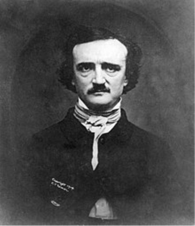 Едгар Аллан По. Дагеротип 1848 року, менш ніж за рік до смерті письменника.