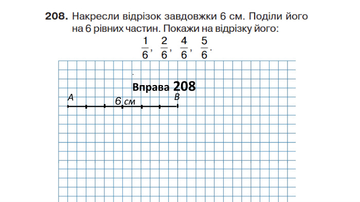 . Вправа 208 АВ6 см