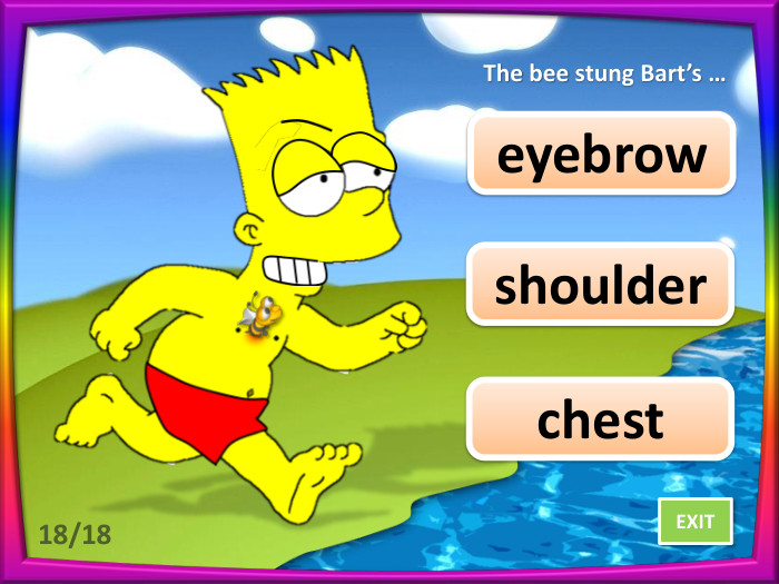 eyebrowshoulder. The bee stung Bart’s …chest18/18 EXITstyle.opacitystyle.colorstyle.opacitystyle.colorstyle.colorstyle.opacitystyle.opacitystyle.opacitystyle.colorstyle.opacitystyle.colorstyle.colorstyle.opacitystyle.opacity