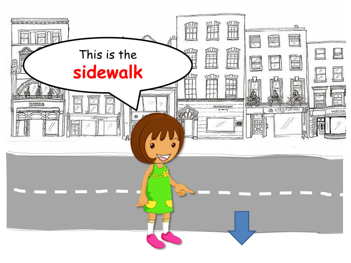 This is the sidewalk
