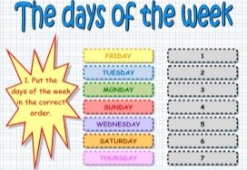 Картинки по запросу "days of the week worksheets"