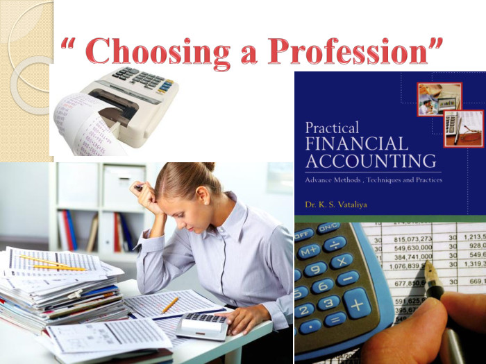 “ Choosing a Profession”