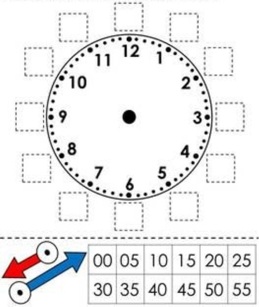 Time: Clock Cut and Paste Activity - Telling Time to the N