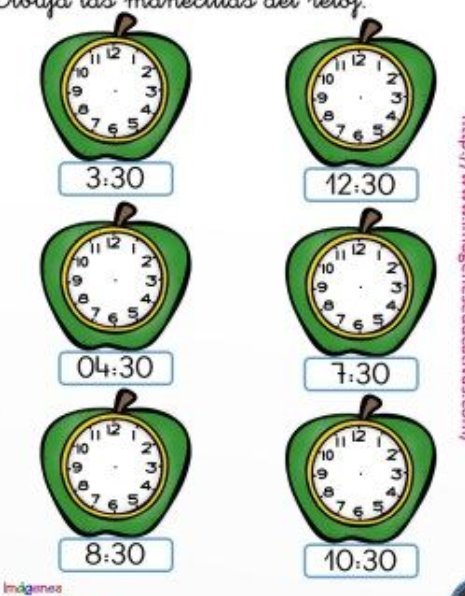 Nuevas fichas originales para trabajar las horas con relojes analÃ³gicos. Trabaja las horas y los relojes con estas fichas para conocer y repasar las horas. Nuevas actividades para trabajar la atenciÃ³n con relojes. En...