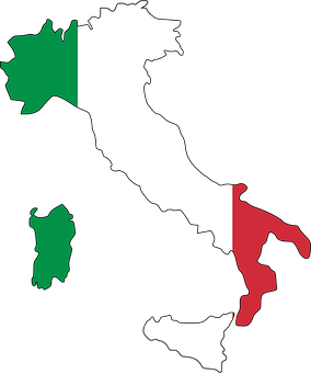 Италия, Флаг, Карта, География, Европе