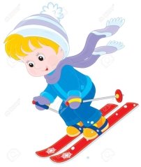 Child Skiing Down Клипарты, векторы, и Набор Иллюстраций Без Оплаты  Отчислений. Image 24475894.