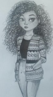Картинки по запросу "рисунок девочка с длинными кудрявыми волосами"