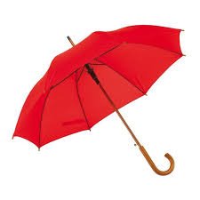 Парасолька-тростина Танго, колір Червоний - купити за 177.83 грн.,  парасольки-тростини оптом під нанесення логотипу | giftme.com.ua