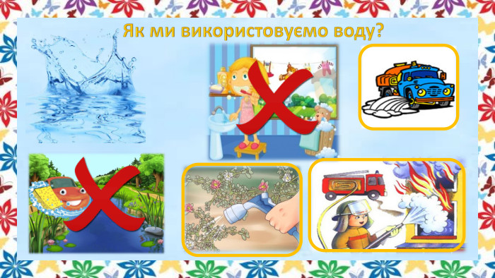 Як ми використовуємо воду?