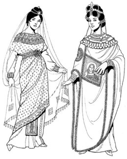 История моды в Византийской Империи . | Пикабу