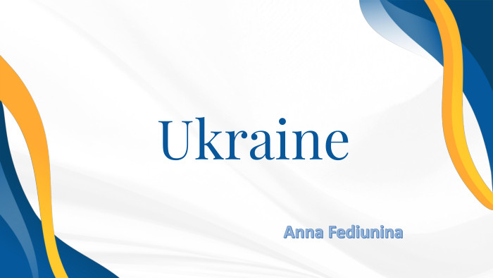 Ukraine. Anna Fediunina
