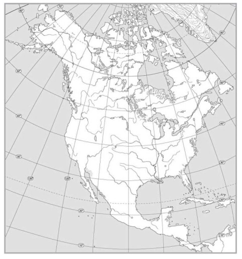 Результат пошуку зображень за запитом контурна карта з північної америки