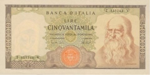 50 000 итальянских лир 1967-1974