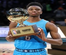  Diallo left with the trophy, which he admitted he'd give to his mum
