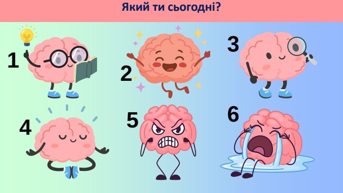 Який ти сьогодні?123456
