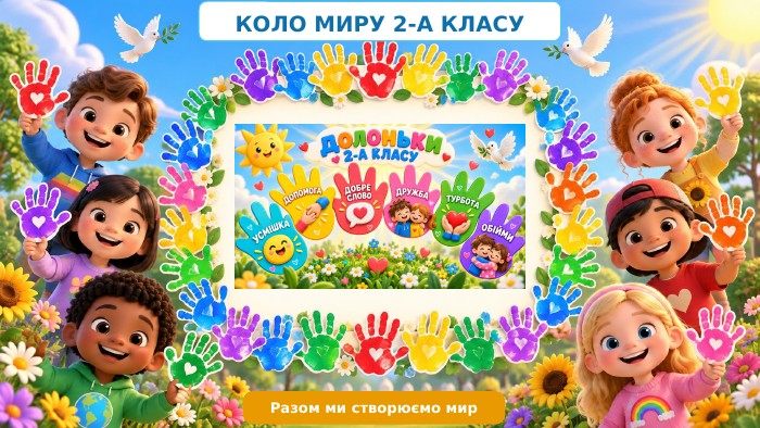 КОЛО МИРУ 2-А КЛАСУМісце для спільного скриншота. Разом ми створюємо мир