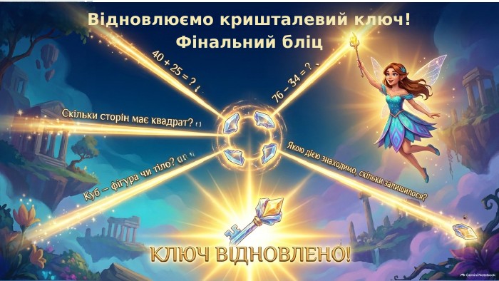 Відновлюємо кришталевий ключ! Фінальний бліц