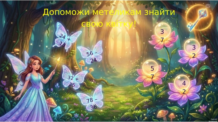 Допоможи метеликам знайти свою квітку!56 – 2432 + 2578 – 363732574224 + 13 Gemini Notebook