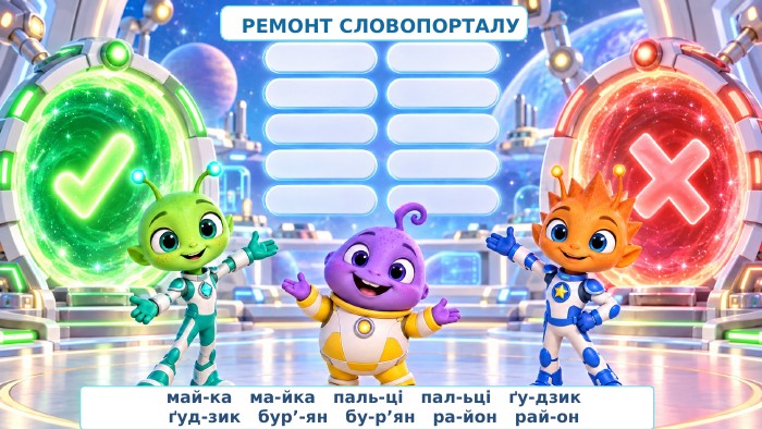 РЕМОНТ СЛОВОПОРТАЛУмай-ка ма-йка паль-ці пал-ьці ґу-дзикґуд-зик бур’-ян бу-р’ян ра-йон рай-он