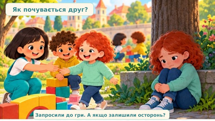 Як почувається друг?Запросили до гри. А якщо залишили осторонь?